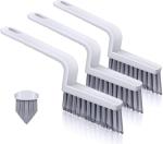 Lumkew Grout Cleaner Brush,Hard Bristle Grout Cleaning Brushes Scrubber for Tile Floors Bathroom Shower, Black, 3 Pieces