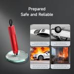 duuixcm 3Pcs Car Window Breaker Seatbelt Cutter, 2-in-1 Car Escape Tool, Window Breaker Glass Tool & Seatbelt Cutter, Essential Car Safety Hammer for Vehicle Emergencies