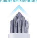 Lumkew Grout Cleaner Brush,Hard Bristle Grout Cleaning Brushes Scrubber for Tile Floors Bathroom Shower, Black, 3 Pieces