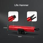 duuixcm 3Pcs Car Window Breaker Seatbelt Cutter, 2-in-1 Car Escape Tool, Window Breaker Glass Tool & Seatbelt Cutter, Essential Car Safety Hammer for Vehicle Emergencies