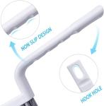 Lumkew Grout Cleaner Brush,Hard Bristle Grout Cleaning Brushes Scrubber for Tile Floors Bathroom Shower, Black, 3 Pieces