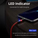 Bojianxin 540 Rotation Magnetic Charging Cable (7-Pack, 1.6ft/3.3ft/3.3ft/6.6ft/6.6ft/10ft/10ft) - 3 in 1 Magnetic Phone Charger Compatible with Micro USB, Type C etc