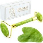 Disemot Jade Roller & Gua Sha Facial Tools, Natural Anti-Aging Jade Beauty Skin-Care Tool Face Roller to Rejuvenate Facial Skin Cooling, Slimming & Firming, Great as Stocking Stuffers