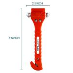 LOYMR 2 PCS Car Safety Hammer with Seat Belt Cutter and Glass Window Punch Breaker Emergency Rescue Disaster Escape Tool