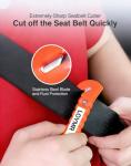 LOYMR 2 PCS Car Safety Hammer with Seat Belt Cutter and Glass Window Punch Breaker Emergency Rescue Disaster Escape Tool