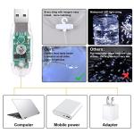 Vicloon Fairy Curtain Lights,300 LED White Curtain Lights,8 Modes 9.8×9.8Ft Waterproof Window Curtain String Light USB Powered with Remote Control,Christmas String Lights Curtain for Indoor/Outdoor