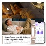 Smart Health Wristband Wearable Activity&Fitness Tracker Band 24/7 Full Sleep Tracker, All-Day Automatic Continuous Heart Rate Tracking powerful HRV Monitor Blood Pressure Stress 2 Bands with Free APP