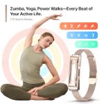 Smart Health Wristband Wearable Activity&Fitness Tracker Band 24/7 Full Sleep Tracker, All-Day Automatic Continuous Heart Rate Tracking powerful HRV Monitor Blood Pressure Stress 2 Bands with Free APP