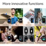 Bctemno Smart Watch Fitness Tracker Make/Answer Calls for Women Men with Heart Rate Blood Oxygen Sleep Monitor Sports Modes Step Calorie Counter IP68 Waterproof for Android Phones and iPhone