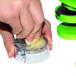 Kitchen Innovations Garlic Perfection Press, Crusher, Mincer, and Storage Container - Easy to Clean - Stainless Steel Blades - Green