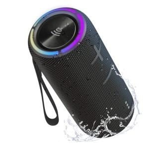 TAZATA Portable Bluetooth Speaker, 30W 360° Surround Sound IPX7 Waterproof Wireless Golf Speakers,Outdoor Loud TWS Speaker for Beach,Party,Camping Gift,8H Playtime
