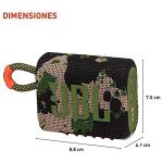 JBL Go 3 Portable Bluetooth Wireless Speaker, IP67 Waterproof and Dustproof Built-in Battery - Squad - Boomph's Comprehensive Ultimate Performance Cloth Solution for Your On-The-Go Sound Experience