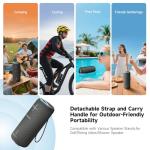 TAZATA Portable Bluetooth Speaker, 30W 360° Surround Sound IPX7 Waterproof Wireless Golf Speakers,Outdoor Loud TWS Speaker for Beach,Party,Camping Gift,8H Playtime