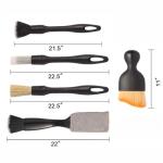 Yungeln 5PCS Car Detailing Brush Set with Car Cleaning Gel Car Cleaning Brushes,Car Dust Brush,Car Interior Detailing Brush for Vehicle Cleaning,Car Accessories for Truck, SUV, Interior