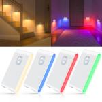 WILLED Stair Lights Indoor RGB & Warm White,Rechargeable Motion Sensor Night Light,Wireless Motion Sensor Lights Indoor for Stair,Bathroom,Hallway,Kitchen,Closet,Cabinet,Bedroom,Kids' Room
