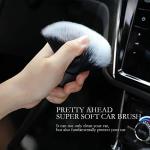 Auto Interior Dust Brush, Car Soft Bristles Detailing Brush, Scratch Free Dust Removal Cleaning Tool Kit, Long Hair Handle Brushes Duster for Auto Dashboard, Air Vents, Leather, Computer.