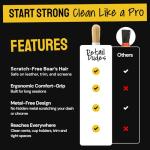 Detail Dudes Soft Boar Hair Car Detailing Brush Set - 3-Pack, Brown - Car Detailing Kit for Versatile Uses - Soft Bristles Cleaning Brush - Water-Resistant Handles