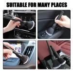 Auto Interior Dust Brush, Car Soft Bristles Detailing Brush, Scratch Free Dust Removal Cleaning Tool Kit, Long Hair Handle Brushes Duster for Auto Dashboard, Air Vents, Leather, Computer.