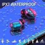 Wireless Earbuds, Bluetooth 5.3 Headphones HiFi Deep Bass with Mic ,120H Playtime LED Display ,IPX7 Waterproof Button Control True Wireless Earphones,One-Step Pairing,In-Ear Noise Reduction Headset