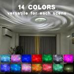 yoostooper Star Projector, Double Effect Galaxy Projector Aurora and Milky Way Star Projector Galaxy Light with Bluetooth Speaker/Timer/Remote Night Light Projector for Kids, Adults etc