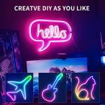 segrass 50ft RGB LED neon Rope Lights LED neon Strip Lights with Remote Control/APP Control IP65 24V Waterproof Flexible Neon LED Strip Lights,Led Lights for Bedroom Room Outdoors Décor