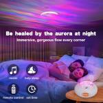 yoostooper Star Projector, Double Effect Galaxy Projector Aurora and Milky Way Star Projector Galaxy Light with Bluetooth Speaker/Timer/Remote Night Light Projector for Kids, Adults etc