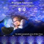 SOMKTN Star Projector Galaxy Light Projector, Ocean Wave Projector for Bedroom with White Noise, Bluetooth Speaker, Timer & Remote Control, Star Night Light Projector for Kids Teens