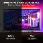 HOUHUI TV LED Lights 13Ft, RGB LED Strip Lights for 32-65in TV Backlight, App Control Strips Light Sync to Music, USB Bias LED Strip Lighting for Bedroom Home Room PC Monitor Gaming Lights Cabinet