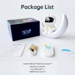 Moon lamp Star Projector Galaxy Night Light,Astronaut Starry Nebula Ceiling LED Lamp with Timer and Remote, Gift for Kids Adults for Bedroom, Christmas, Birthdays