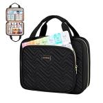 Leudes Travel Pill Bottle Organizer,Medicine Organizer and Storage,Home Medication Bag, Cases,Carrier for Pills,Vitamin,Fish Oil,Supplements for Women and Men (Medium, Black)