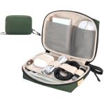 SIMTOP Electronics Organizer Travel Cable Pouch, Small Tech Bag for Cords, Chargers, Power Bank, Earbuds – Portable Cable Pouch for Office, Business Trip, Commute – Water & Scratch-Resistant