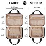 Leudes Travel Pill Bottle Organizer,Medicine Organizer and Storage,Home Medication Bag, Cases,Carrier for Pills,Vitamin,Fish Oil,Supplements for Women and Men (Medium, Black)