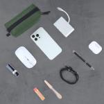 SIMTOP Electronics Organizer Travel Cable Pouch, Small Tech Bag for Cords, Chargers, Power Bank, Earbuds – Portable Cable Pouch for Office, Business Trip, Commute – Water & Scratch-Resistant