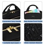 Leudes Travel Pill Bottle Organizer,Medicine Organizer and Storage,Home Medication Bag, Cases,Carrier for Pills,Vitamin,Fish Oil,Supplements for Women and Men (Medium, Black)