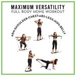 Portable Exercise Equipment for Home Workouts with Best Workout Accessories for Exercise & Fitness Home Gyms- Board,Bar,Resistance Bands Full Body Workout Machine & more at Home Gym Equipment Machines