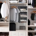 Simple Houseware 3 Shelf Hanging Closet Organizer with Front Stopper, Dark Gray