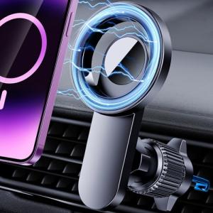 PGU for Magsafe Car Mount [Strongest Magnets] Magnetic Phone Holder for Car [Hands Free] Air Vent Car Cell Phone Holder Mount Car Accessories for iPhone 14 13 12 Pro Max Plus Mini MagSafe Case
