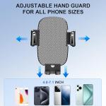 GUWEZ Phone Holder Car Mount for iPhone [Powerful Suction] Phone Mount for Car Dashboard Windshield Air Vent Universal Accessories [Thick Cases Friendly] Automobile Phone Holder Fit iPhone Smartphone