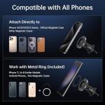 SYNCWIRE for MagSafe Car Mount, Flexible Rotation Magnetic Phone Holder for Car Vent, Hands Free Car Air Vent Phone Holder Clip Universal Compatible with iPhone 17 Pro Max 16 15 14 13 12 MagSafe Case