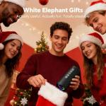 Ortizan Portable Bluetooth Speaker x Stocking Stuffers: IPX7 Waterproof, Wireless, Big Sound, Deep Bass, Dual Pairing, 30H Playtime, White Elephant Gift for Adults Men Women Teen Boys Girls (Black)