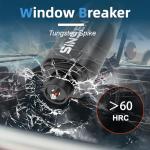 SINSEN Car Window Breaker Seat Belt Cutter Tool, Emergency Safety Hammer Tool to Break Glass, Portable Escape Kit, 2 Pack(Black+Red)