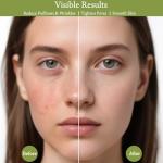 Real Perfection Gua Sha Facial Tools Face Roller for Wrinkles Jade Roller and Gua Sha Set, Scrubber Pore Brush Headband Skin Care Tools for Travel Skincare Routine Massaging Reducing Puffiness - Green