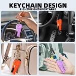 Adboros 24 Pcs Car Window Breaker Key Chains, 3 in 1 Glass Breaker Seat Belt Cutter Survival Whistle, Portable Safety Emergency Escape Tools, Multifunctional Car Accessories for All Vehicles