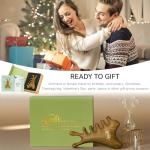 Gua Sha Tool for Face & Body, Christmas Gifts for Women Mon, 4 in 1 Sandalwood Guasha, Lymphatic Drainage,Jaw Lifting & Nose Sculpting, Head Massage Comb for Stress Relief,Home Office Self Care