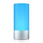Mi Bedside Lamp, Touch & Wi-Fi Control Table Lamp, Dimmable RGB Color Changing (US Version with Warranty)