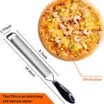 ALLTOP Lemon Zester, Hand-held Stainless Steel Food Grater,Pro Kitchen Tool for Cheese Parmesan Vegetable Ginger Garlic Nutmeg Citrus Lime Orange Chocolate Fruit - Fine Shredder