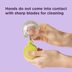 Chef’n GarlicZoom Garlic Chopper, Handheld Garlic Mincer with Rolling Action, Easy to Use and Clean, Compact Size for Quick Prep, Dishwasher Safe