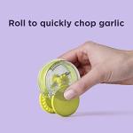 Chef’n GarlicZoom Garlic Chopper, Handheld Garlic Mincer with Rolling Action, Easy to Use and Clean, Compact Size for Quick Prep, Dishwasher Safe