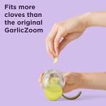 Chef’n GarlicZoom Garlic Chopper, Handheld Garlic Mincer with Rolling Action, Easy to Use and Clean, Compact Size for Quick Prep, Dishwasher Safe