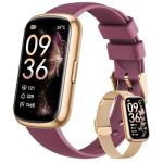 Health Fitness Tracker for Women Men: 24H Heart Rate Monitor Activity Trackers Blood Oxygen Sleep Step Calorie Tracking 5ATM Fitness Smart Watches for Woman Compatible with iPhone Android Gold-Gold